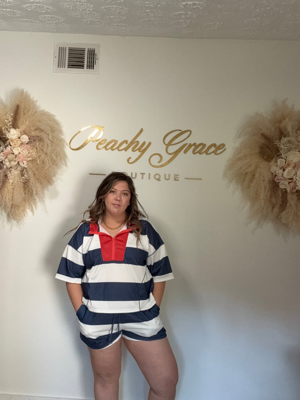 Nautical Stripe  Short Set