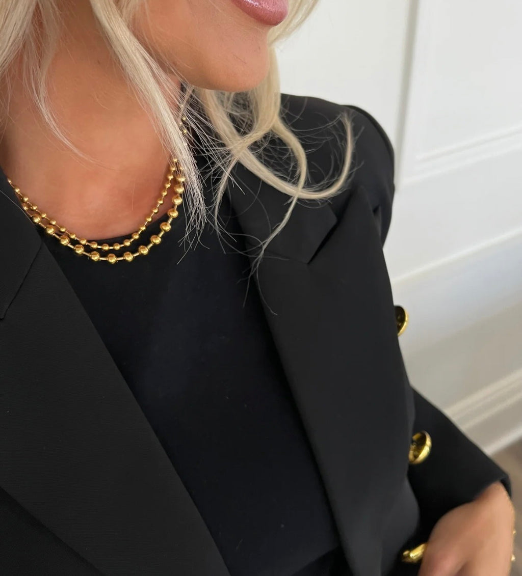 XL Gold Beaded Necklace