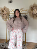 Gauze Floral Spring Pants