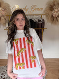 Tiger Stripe Graphic Oversized Tee