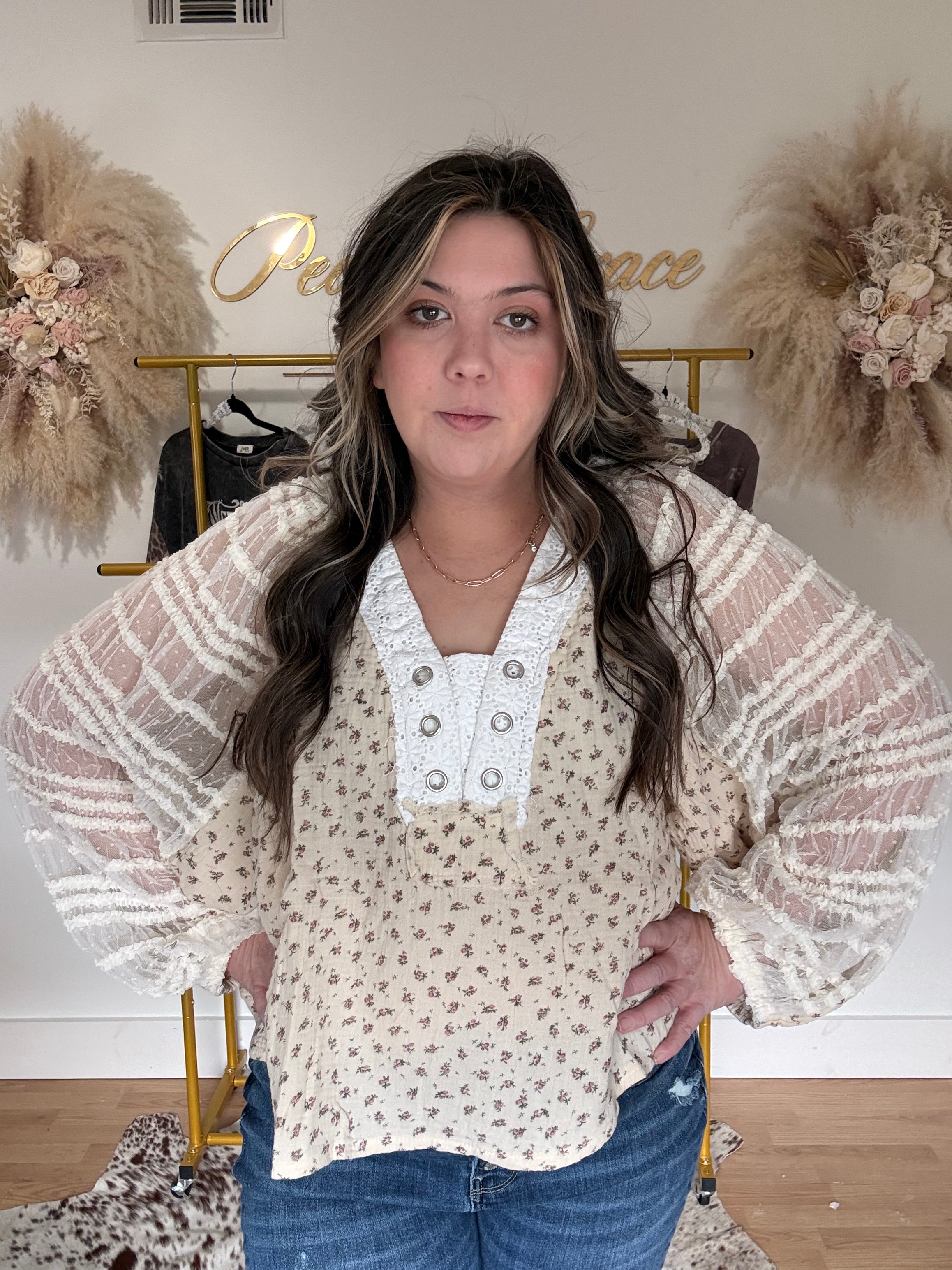 Floral Date Night Blouse