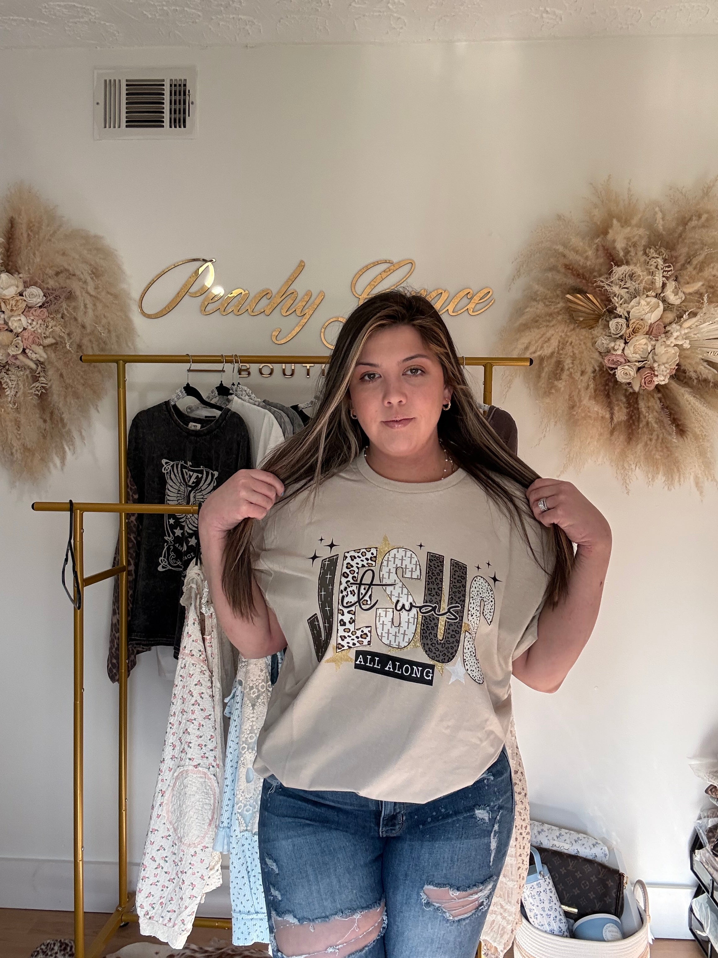 It Was Jesus All Along Graphic Tee