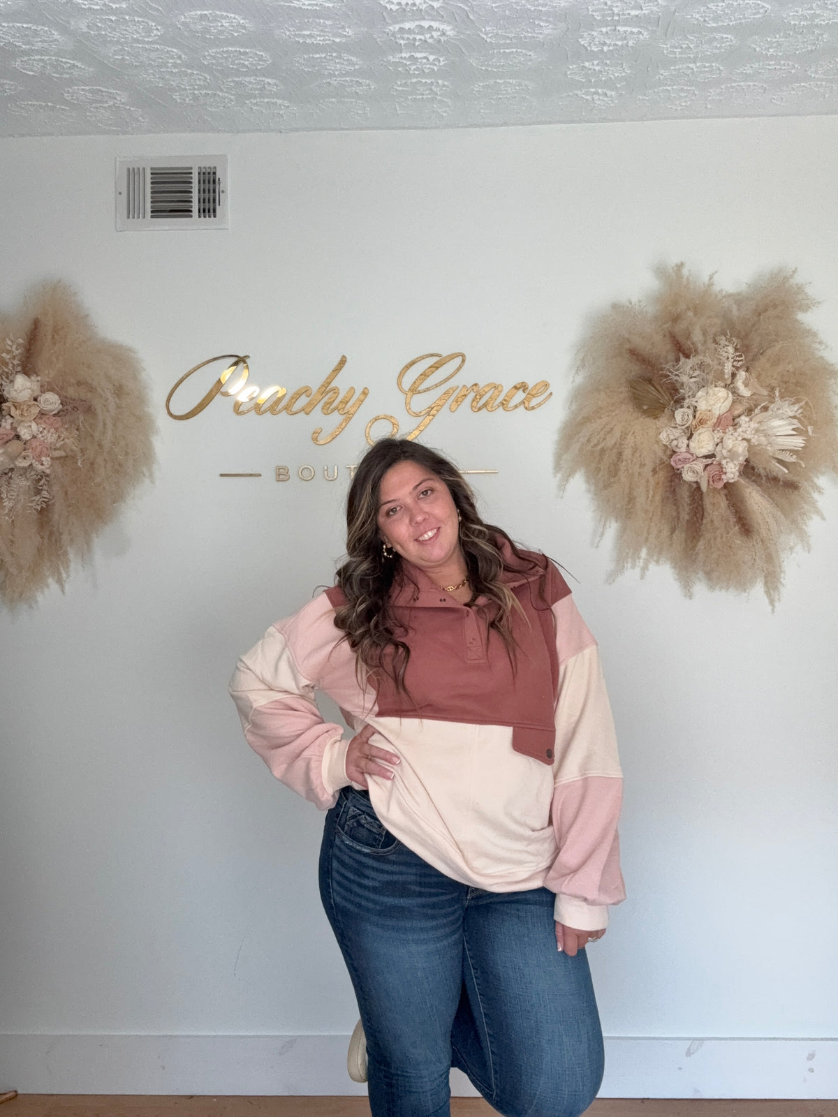 Sweet Grace Pullover - smiling front