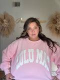 Lulu Mac Pink Crewneck Sweatshirt