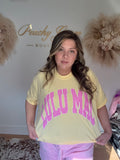 Lulu Mac Yellow Graphic Tee
