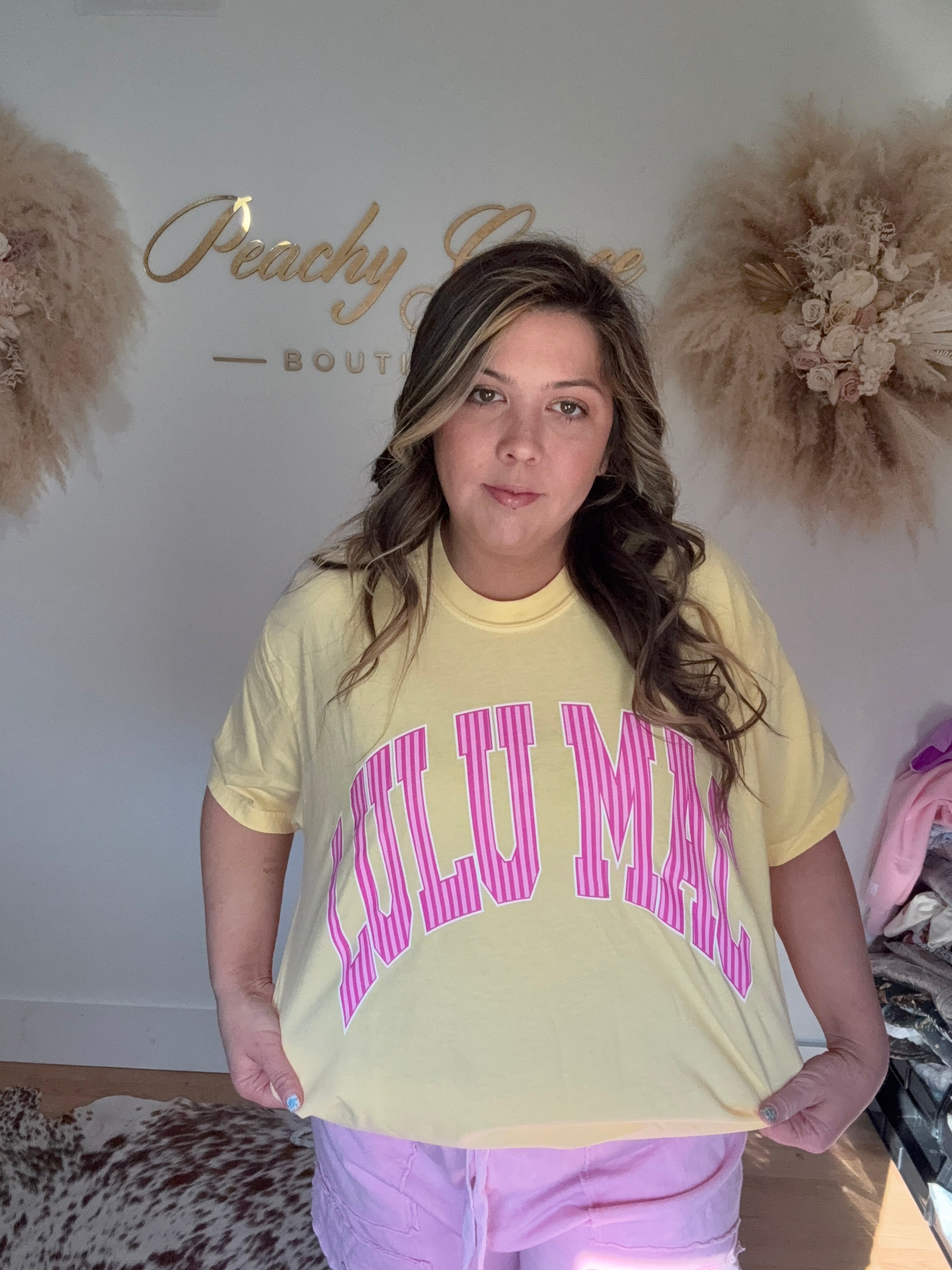 Lulu Mac Yellow Graphic Tee