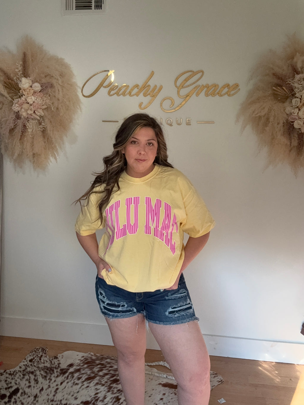 Lulu Mac Yellow Graphic Tee