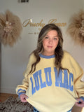 Lulu Mac Yellow Crewneck Sweatshirt