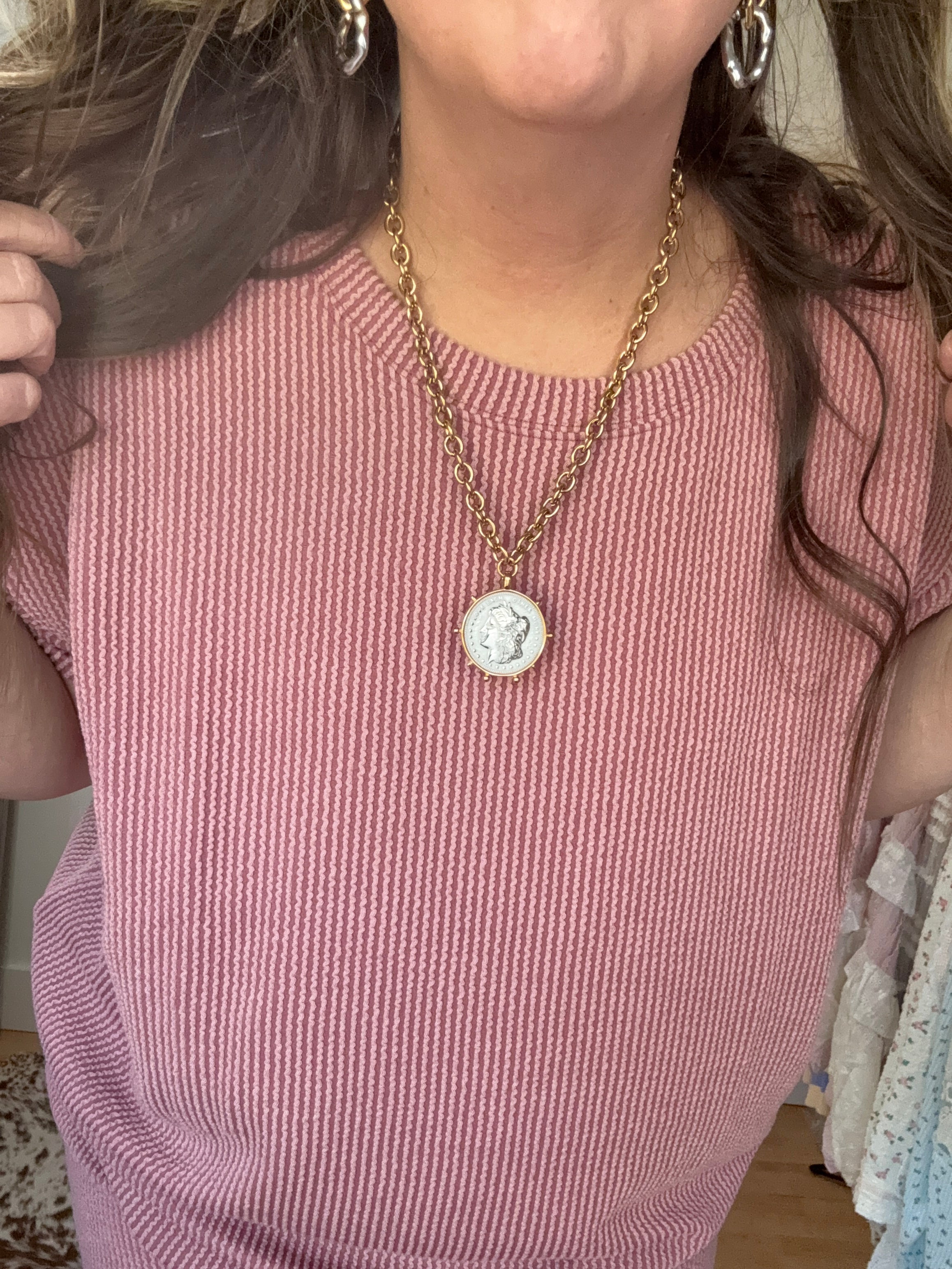 Sunday Ease Ribbed Set - Dusty Rose