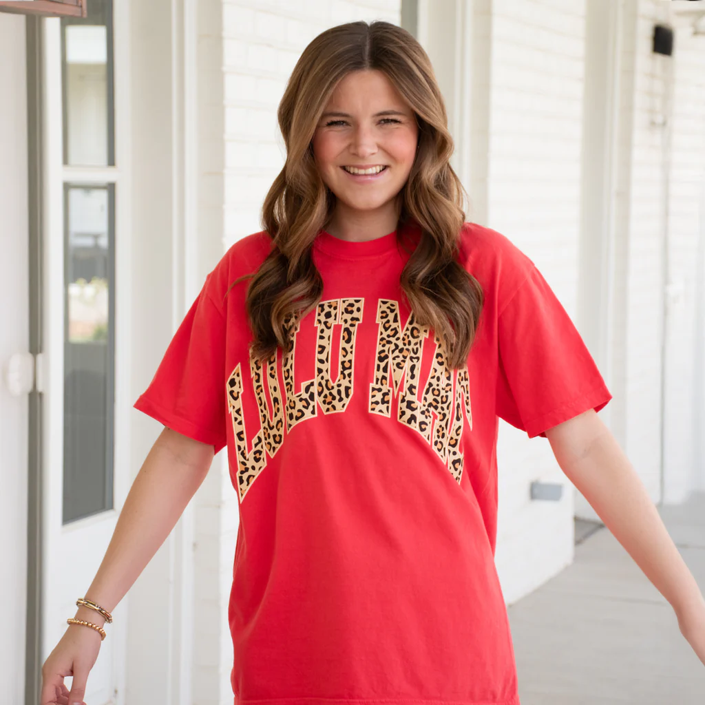 Red Leopard Lulu Mac Tee