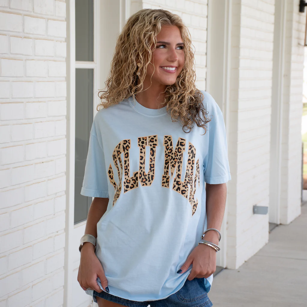 Blue Leopard Lulu Mac Tee